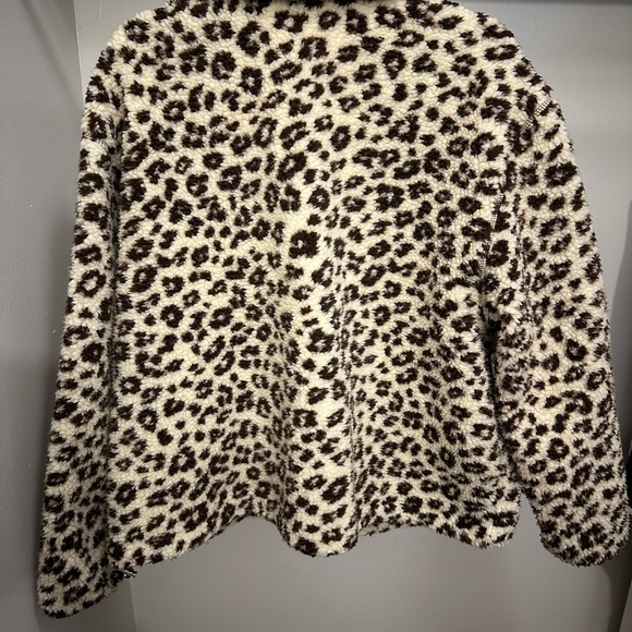 Levi's Valley Sherpa Jacket - Cream and Brown Teddy Jacket - Picture 2 of 3